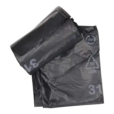 1054872 - AFVALZAK 60L, ZWART LDPE 20 ST PER ROL