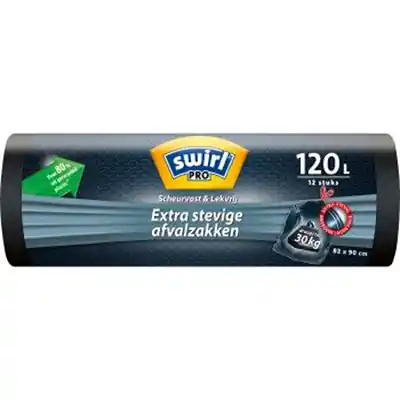 1066089 - SWIRL PRO AFVALZAK EXTRA STEVIG 120L/12