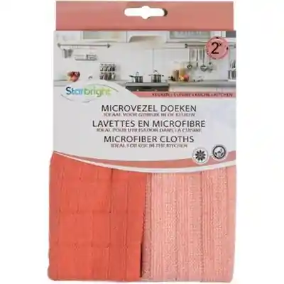 1074054 - MICROVEZEL DOEK 35X35CM KEUKEN 2 ST STARBRIGHT