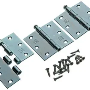 1019130 - 3 ZWARE SCHARNIEREN LOSSE PEN VERZINKT 3X3 INCH