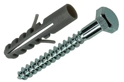 1017898 - PLUG + HOUTDRAADBOUT POLYETH 4 ST 10 MM 7X60 MM