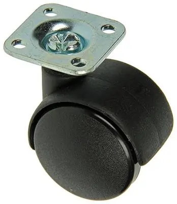 1014391 - DUBBEL ROL ZWART M PLAAT 35MM