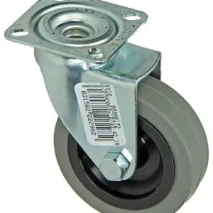 1013184 - RUBBER ROL 2 KOGELLAGERS MET PLAAT 60MM