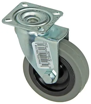 1013184 - RUBBER ROL 2 KOGELLAGERS MET PLAAT 60MM
