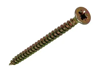 1017237 - SPAANPLAATSCHROEF VZ KOP GEELVERZ.15 ST 4,0 X 50 MM