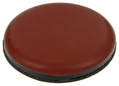 1048783 - SUPER GLIJPASTILLE ZELFKLEVENDBRUIN Ø 40 MM 4 ST/PCS