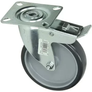 1003696 - RUBBER ZWENKWIEL 2 KOGELL.MET REM Ø100MM