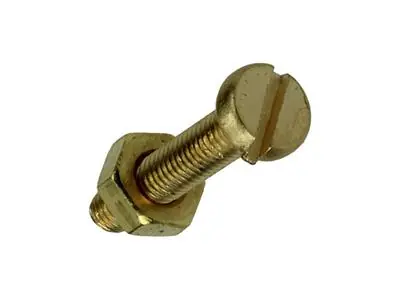 1019681 - METAALSCHROEF CYL.KOP + MOER MESSING 8ST M3 X 16 MM