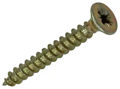 1020079 - SPAANPLAATSCHROEF VZ KOP GEEL VZ 200 ST 3,0 X 25 MM