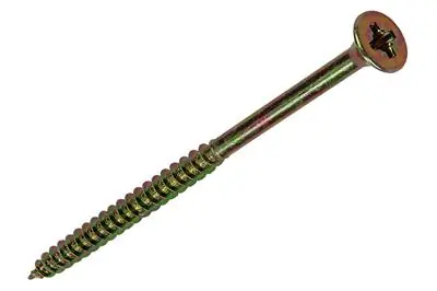 1017998 - SPAANPLAATSCHROEF VZ KOP GEELVERZ. 14ST 6,0 X 100 MM