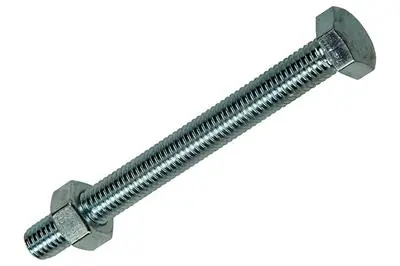 1020223 - TAPBOUT + MOER VERZINKT 12 ST M8 X 80 MM