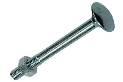 1017572 - HOUTBOUT + MOER STAAL VERZINKT6 ST M6 X 60 MM