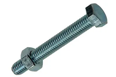1020222 - TAPBOUT + MOER VERZINKT 16 ST M8 X 60 MM