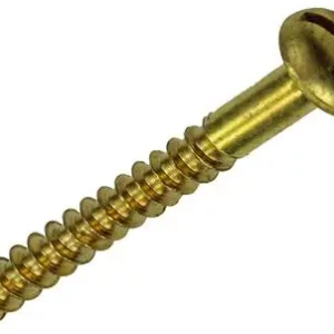 1019666 - HOUTSCHROEF BOLKOP MESSING 5 ST 4,5 X 40 MM