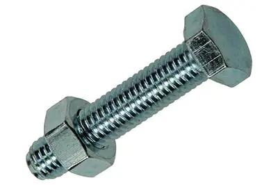 1007079 - TAPBOUT + MOER VERZINKT 100 ST 8 X 40 MM