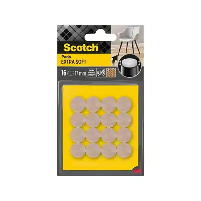 1070259 - SCOTCH® EXTRA ZACHTE VILTEN STOKJES LIJM, BEIGE, Ø 17 MM,