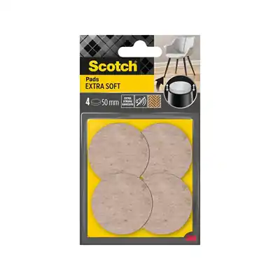 1070264 - SCOTCH® EXTRA ZACHTE VILTEN STOKJES LIJM, BEIGE, Ø 50 MM,