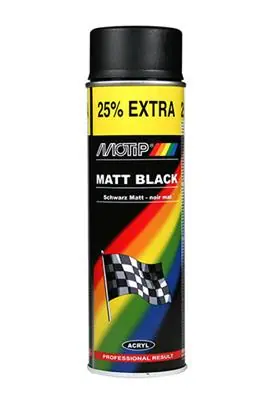 1051355 - 04006 RALLYE ZWART MAT 500 ML
