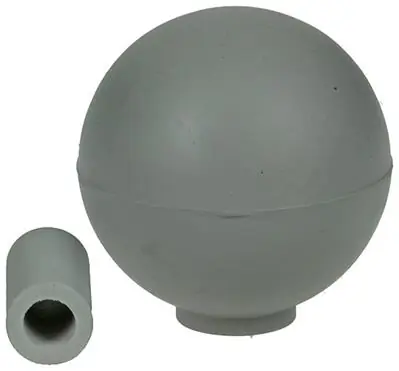 1047645 - DEURBOL MET PLUG GRIJS Ø 35 MM 1 ST/PC