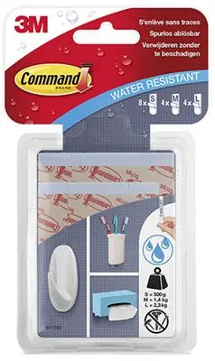 1044690 - 3M W17200C COMM. WATER-RESIST VERWIJDERBARE STRIPS