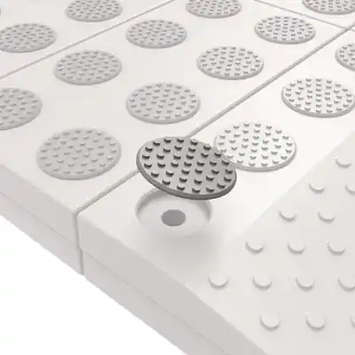 1064230 - SECUCARE ANTISLIPDOP VOOR DREMPELHULP GRIJS/BRUIN 14 STUKS