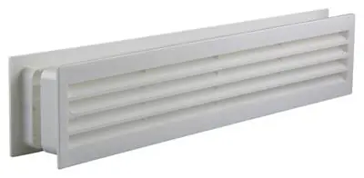 1006387 - DEURROOSTER 761 PVC RAL 9010 RENSON 450X90MM