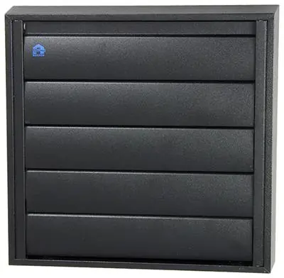 1057985 - DAMPKAPROOSTER 433 (210X210) RAL 9005 ZWART
