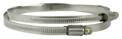 1006421 - SET 2 ST.INOX SLANGKLEMMEN 7025 DIA 95-105