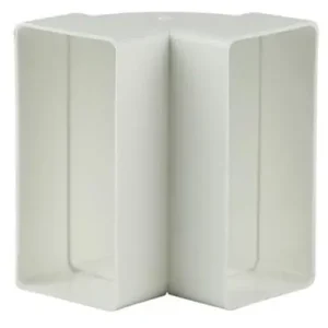 1006403 - PVC HOEKVERBINDING VERT.90° 7015 WIT 110X55MM