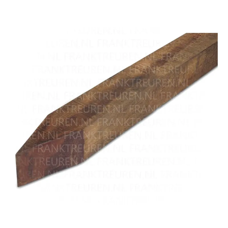 60x60mm Angelim Vermelho hardhout fijnbezaagd gepunt 150cm *FSC