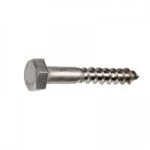 HOUTDRAADBOUT RVS-A2 SW-17 DIN571 10X40 (50)
