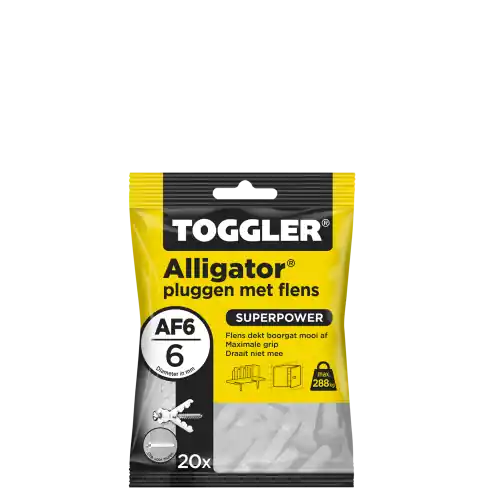 PLUG ALLIGATOR M FLENS TOGGLER 6MM/20STUKS