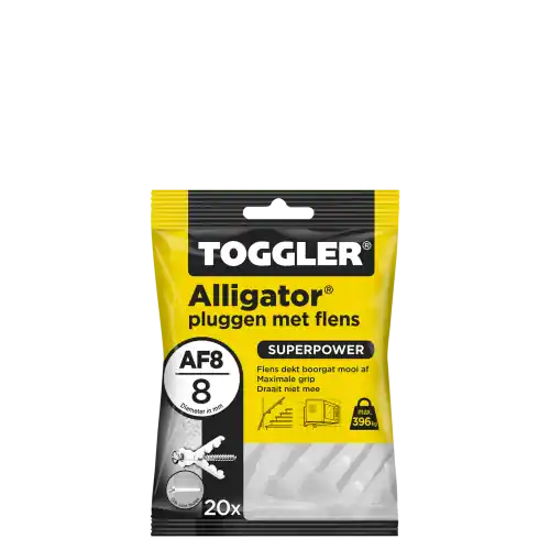 PLUG ALLIGATOR M FLENS TOGGLER 8MM/20 STUKS