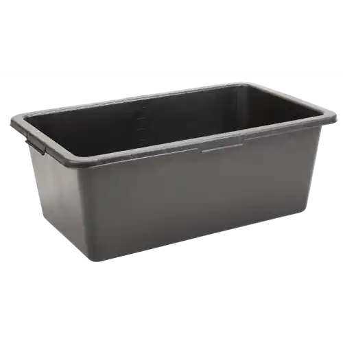 GRIPLINE-BAK 90 LTR ZWART, 4 HANDGREPEN, RECHTHOEK
