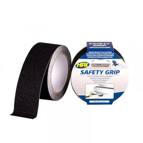 HPX ANTI-SLIP TAPE - ZWART 50MM X 5M