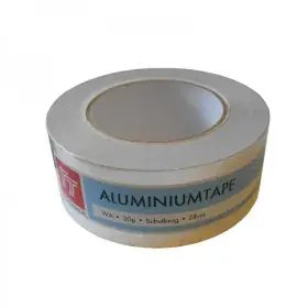Aluminiumtape WA zilver 50 mm x 30 mµ rol 45 m