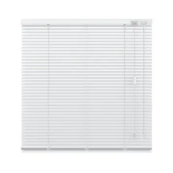 KARWEI aluminium jaloezie draaikiepraam 28411 mat wit 16 mm op maat