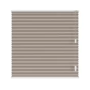 KARWEI enkel plisségordijn gewoon raam 28604 donker beige transparant op maat