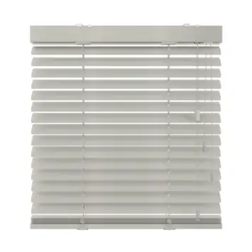 KARWEI aluminium jaloezie gewoon raam 28416 zijdeglans lichtgrijs 50 mm op maat