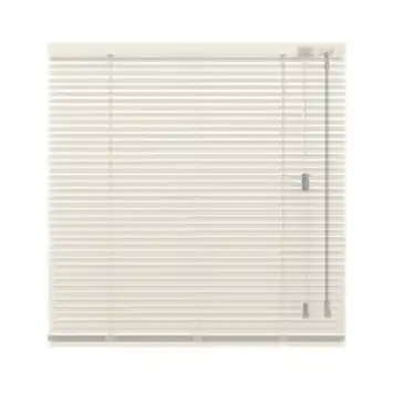 KARWEI aluminium jaloezie draaikiepraam 28414 zijdeglans gebroken wit 16 mm op maat