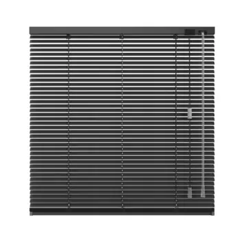 KARWEI aluminium jaloezie gewoon raam 28412 mat zwart 16 mm op maat