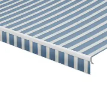 Schulprand (volant) recht streep blauw (kleurnr. 320553) op maat