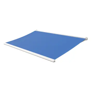 Knikarmscherm Calando effen blauw (kleurnr. 0017) op maat