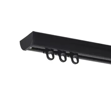 Gordijnrail Deluxe Zwart