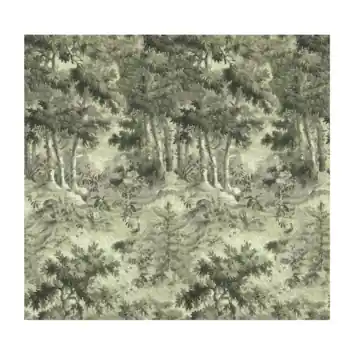 Fotobehang Secret Forest green (dessin 112132)