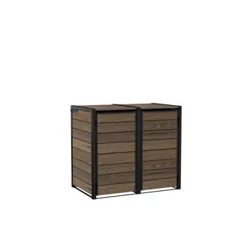 Keter Hide Away containerberging Walnut 2 x 240 liter
