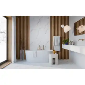 Modee SPC wandpaneel wit 120 x 60 cm 4 mm 4 stuks
