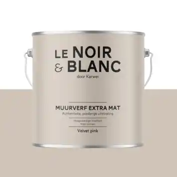 Le Noir & Blanc muurverf velvet pink extra mat 2,5 liter