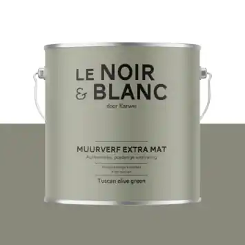 Le Noir & Blanc muurverf tuscan olive green extra mat 2,5 liter