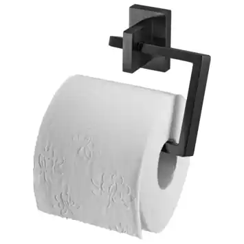 Haceka toiletrolhouder Edge zwart 13 x 5 x 11 cm